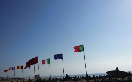 Agadir Beach & Flags