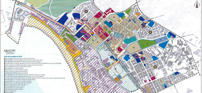 Plan de Sauvegarde _source Plan: Lettre d'Information de l'Agence Urbaine Agadir _ juillet 2021